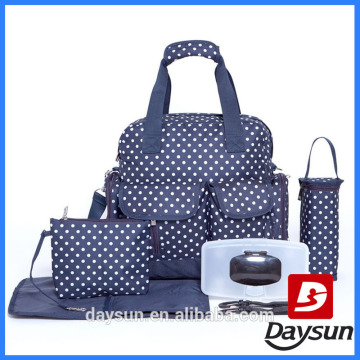 Baby Changing Bag Backpacks Nappy bag Dots Printing Three Carry Way