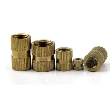 Brass Ultrasonic Heat Staking Knurled Threaded Inserts for Plastic