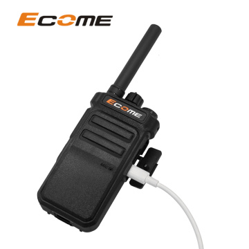 Ecome ET-599 Voice Activé Hôtel 5 km PTT à longue portée Radio Walkie Talkie