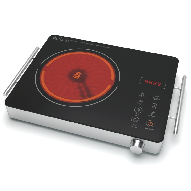 Touch Control Small Ceramic Cooktop Infrared Cooker With A Grade Glass Mirco Crystal Plate Infrared Cooker Electric