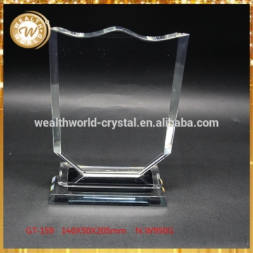 Fashionable OEM blank crystal glass trophy and medal