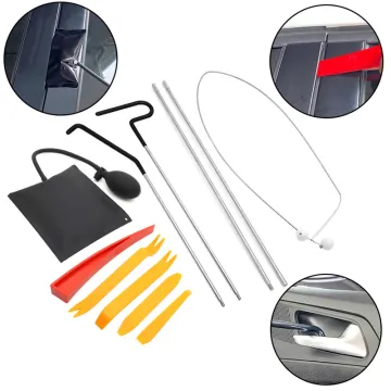 Car Tool Car Window Door Key Lost Kit Inflatable Air Pump Air Wedge Non Marring Wedge PVC Bag Long Reach Grabber for Cars Truck