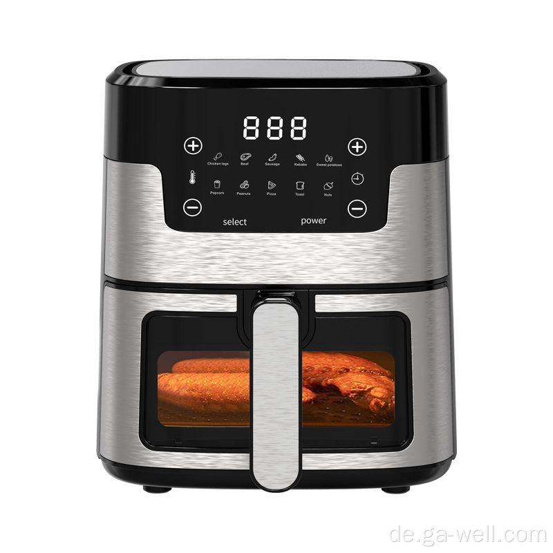 Touchscreen Air Fryer mit Ansichtsfenster