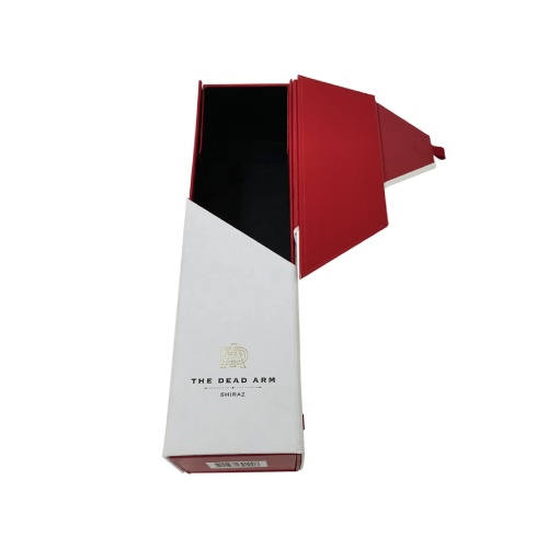 Empty folding flat shipping Wine packaging paper box