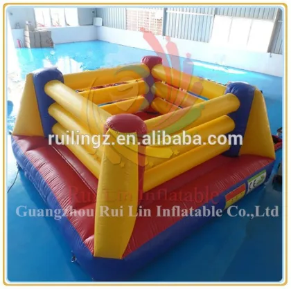 Rui Lin factory price inflatable boxing ring with boxing gloves