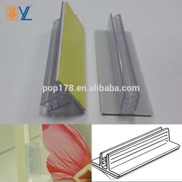 supermarket plastic shelf edge strips for advertising