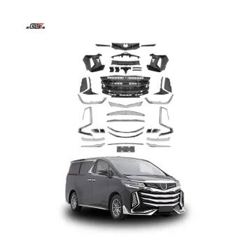 Alphard 2019-2023 Anh35 Facelift GBT Factory Design Black Chrome Electroplating Grill Kits
