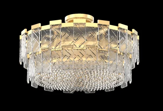 Bedroom Decoration Round Crystal Ceiling Light