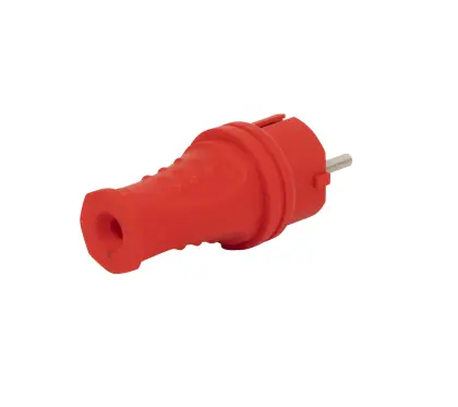 IP44 European Plug French Rubber IP44 Waterproof Outdoor Electric Plug