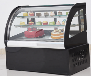 Newbel Upright Rectangle Glass Cupcake Bread Pastry Cooling Showcase Cabinet