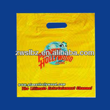 Die Cut handle bag For Shopping with Bottom Gussetcut 2013