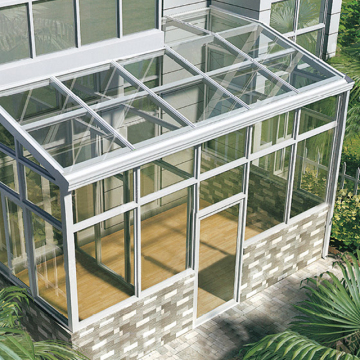 Prefabricated Garden Conservatory with Tempered Glass - Double Hipped Design at Affordable Prices