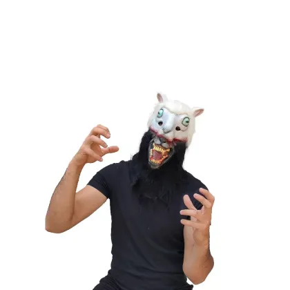 Wolf in Sheep's Clothing Latex Costume Mask for Halloween