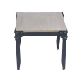 Iron and wood small coffee table