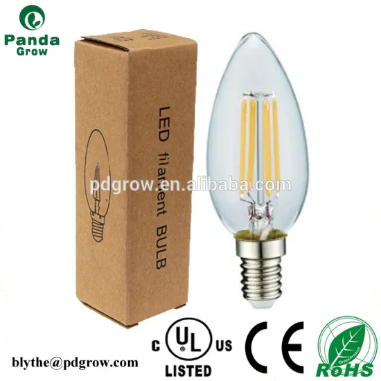 Clear/gold/frosted led chandelier light bulb E14 C35 4W led filament bulbs tungsten bulb led E27