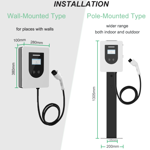 Eu Car Charging Pile 11kW EU Standard AC Single Gun EV Charger Manufactory