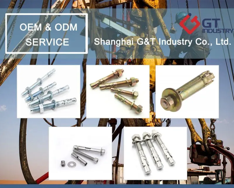 High Tensile Carbon Steel Expansion Anchor Bolt with Nut and Washer