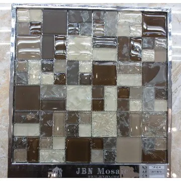 Glass mosaic as wall tile/floor tile for bathroom,bedroom(G855004)
