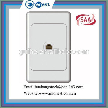 AS324-V Australian wall switch 1G data socket with SAA certification