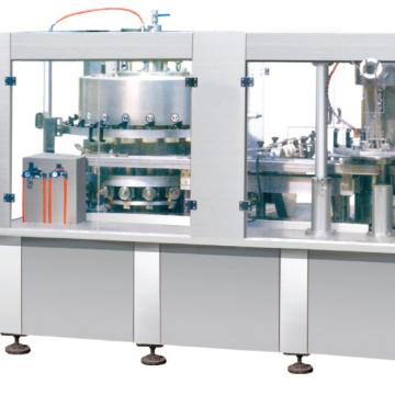 Filling and sealing machine for aluminum cans