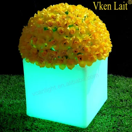 Colorful Rechargeable LED Cube Bookcase Furniture