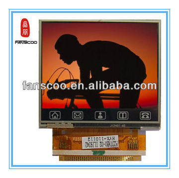 HOT 4.3" horizontal landscape capactive resistive touch screen 128x64 color supermarket shelf digital tft display module