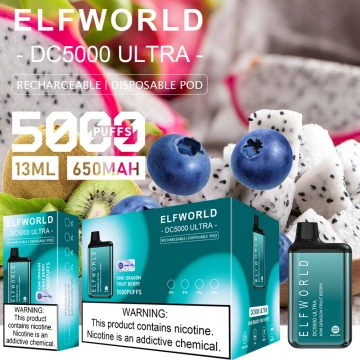 ELF WORLD DC 5000 puffs Disposable Vape Pod Replaceable Device