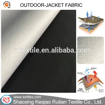 Pongee bonded TPU membrane with mesh tricot fabric