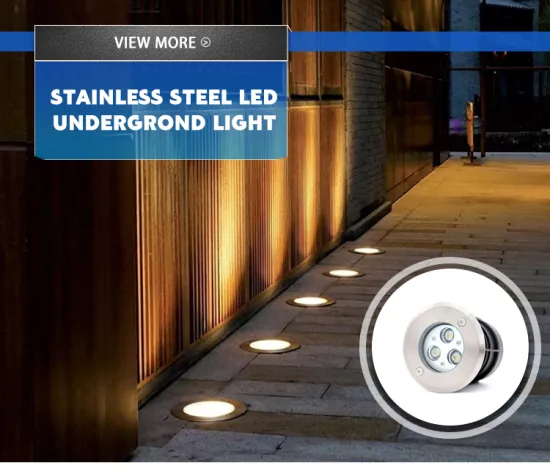 3W LED Round Underground Light IP65 Floor Recessed LED Inground Lighting Outdoor