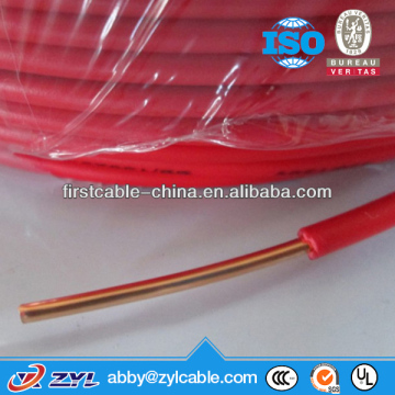 China professional cable supplier produce PVC cover single core electric wire cable hs code