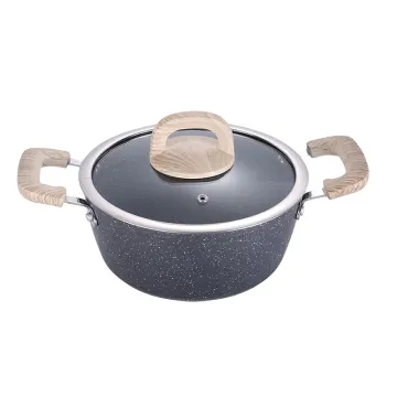 28cm Non-Stick Soup Pot Casserole Aluminum Stock Pot for Gas & Induction