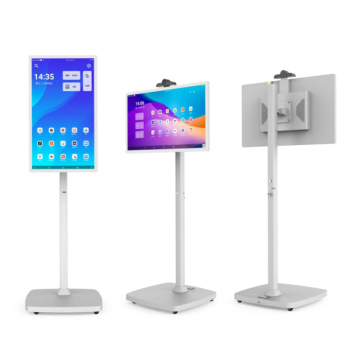32" StandbyMe Follow By Me Smart Screen - Rolling TV with Full Swivel Rotation, Remote Control, 1080p, Android Touch Monitor