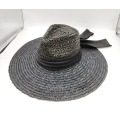 Sombrero de paja de trigo con banda de seda