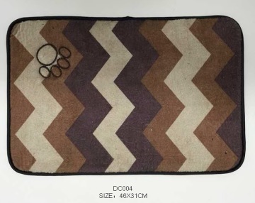 A rectangular corrugated cushion