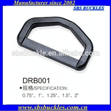 black D-type rings buckles plastic buckles SBS buckles DRB001
