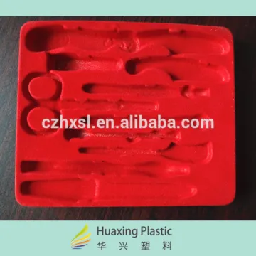 red pvc plastic flocked velvet sheet rolls