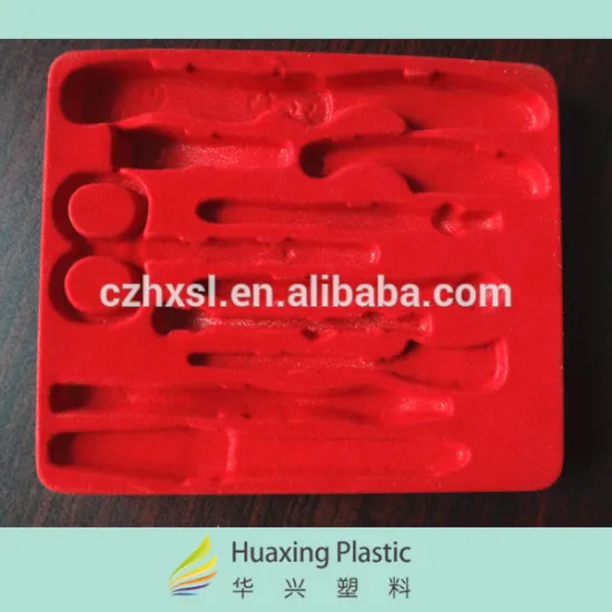 red pvc plastic flocked velvet sheet rolls