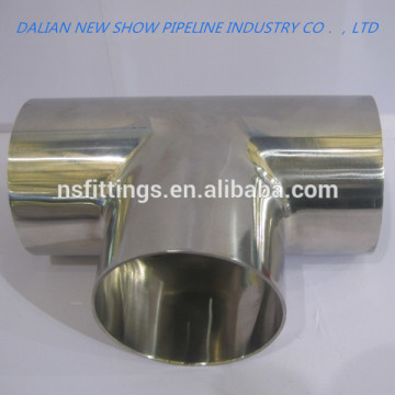 sanitary stainless steel tee 304/304l/316l/317l/904/347h/s31803/s32750