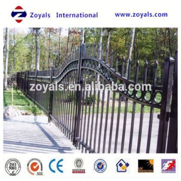 wood like garden picket aluminum ornamental fence manufacturer with ISO 9001