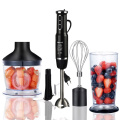 4-in-1 Stainless Steel 750-1500W Immersion Hand Stick Blender Mixer Vegetable Meat Grinder 500mlChopper Whisk 800ml Smoothie Cup