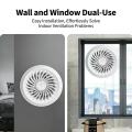 Ventilateur d'extraction à double usage pour mur et fenêtre