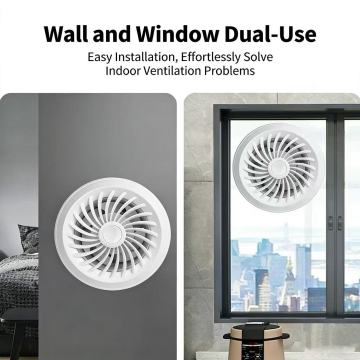 Ventilateur d'extraction à double usage pour mur et fenêtre