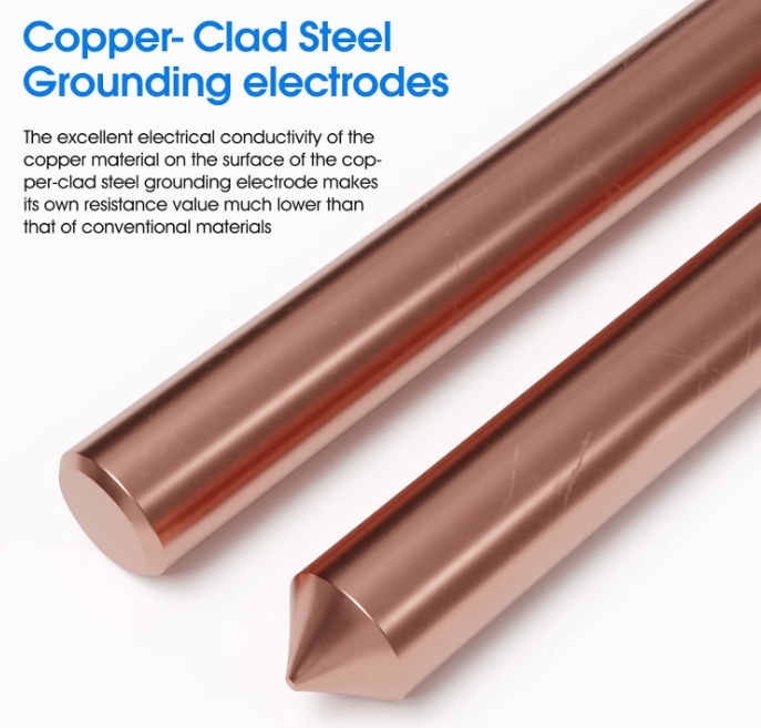 Elektromos réz földelő rúd UL listán