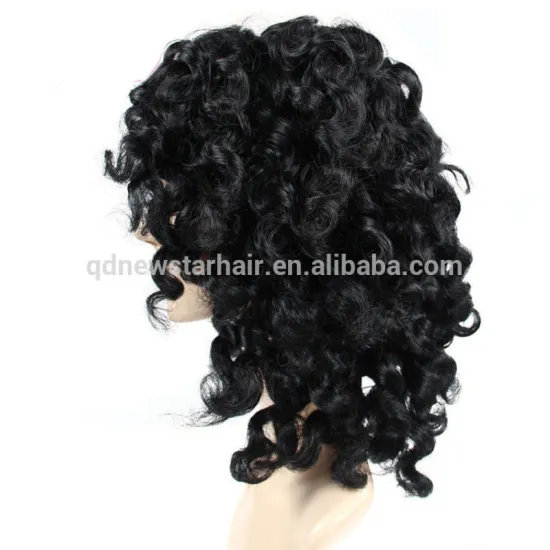 Stock Black Color Full lace Wigs, 14'' Curly Bob Style Women Wigs