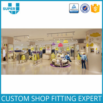Custom Modern Popular Lovely Baby Clothing Shop Decoration