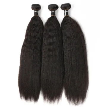 GMWIG Wholesale Hair Extensions 100% Raw Virgin Brazilian Bone Straight Double Drawn Human Hair Bundles Bone Kinky Straight Hair