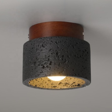 Diseño de luz de techo de piedra de la cueva vintage - Proveedor de luces montadas en el techo E27 en China