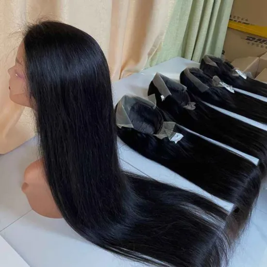 Brazilian Virgin Hair Transparent Lace Front Raw Unprocessed Wig Bone Straight Human Hair Lace Wigs Brazilian Hair Lace Front