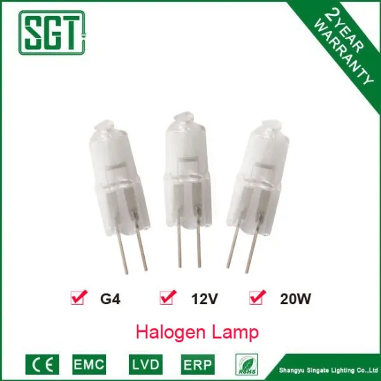 China manfacturer best price 20W Halogen g4 12V 110lm with CE ROHS certification