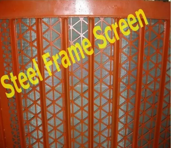 Perforated Low Carbon Galvanized Wire Mesh Steel Frame Flat Shale Shaker Screen Coal, Mine, Water